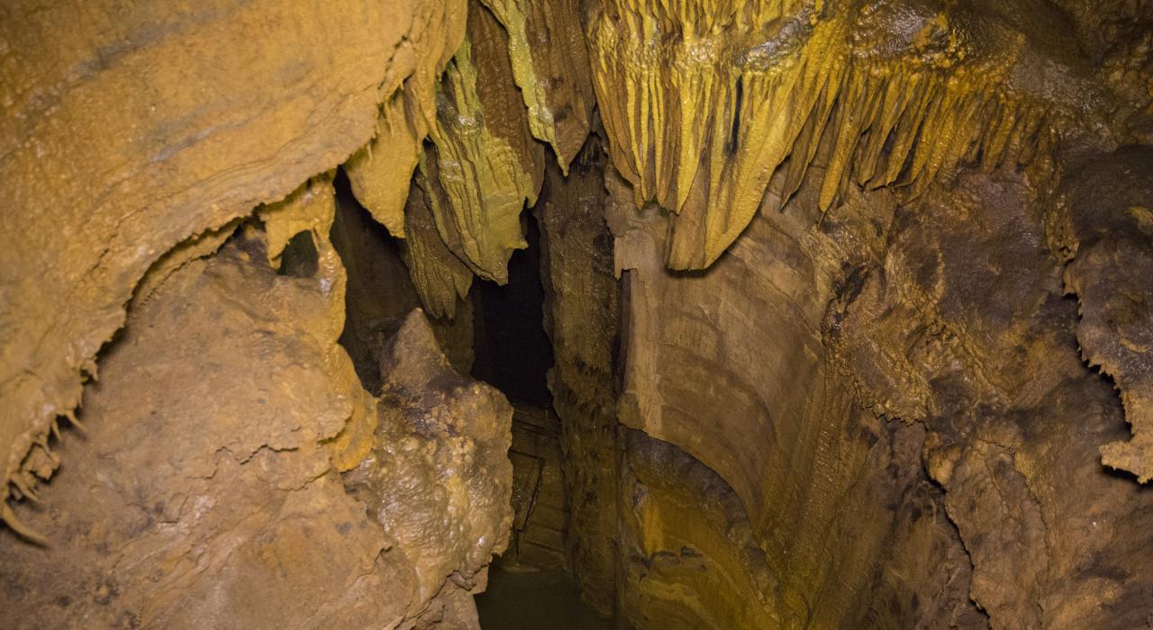 Les profondeurs de la Mammoth Cave au Mammoth Cave National Park dans le Kentucky