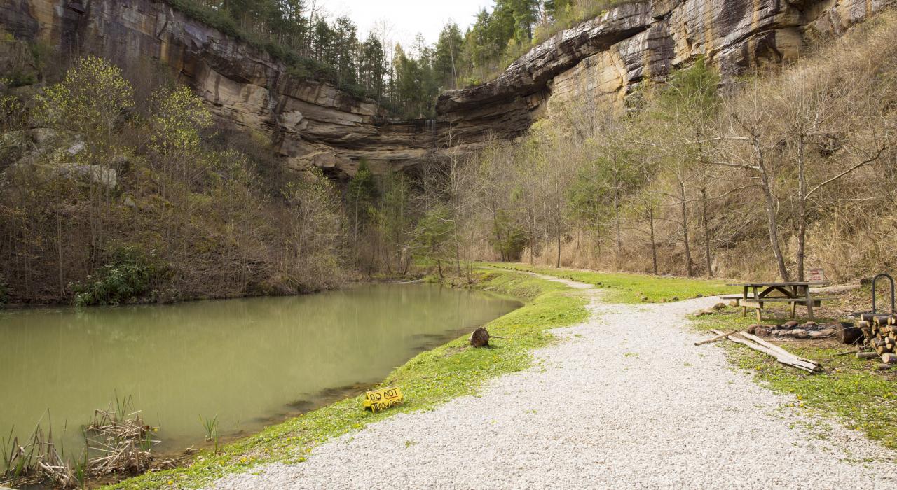 Sentier près de la gorge de Red River, dans le Kentucky
