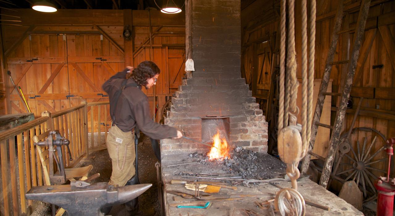 Blacksmith’s workshop at Oak Alley Plantation in Louisiana