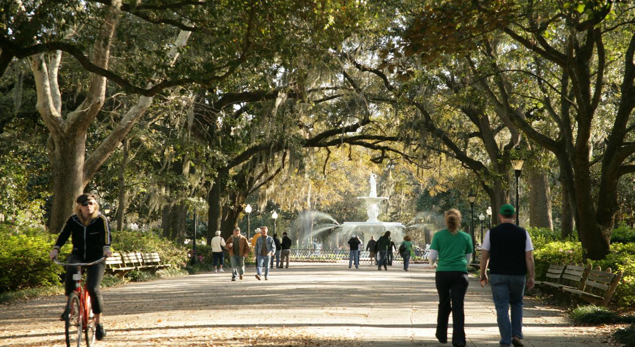 Forsyth Park en Savannah, Georgia