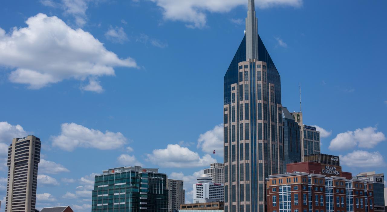 Nashville’s city skyline, Tennessee