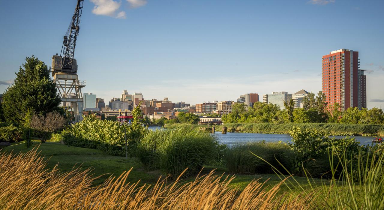 克里斯蒂娜河河畔的威尔明顿河滨景观