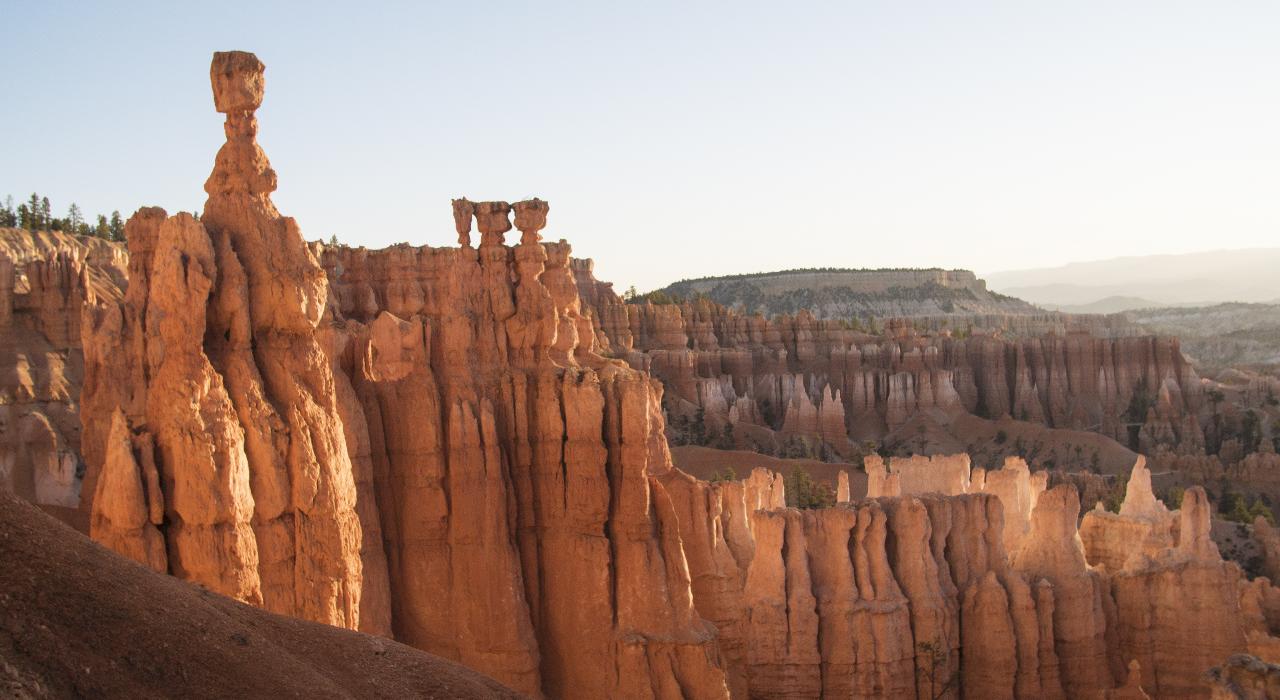 Red sandstone Hoodoos at Bryce Canyon National Park, Utah
