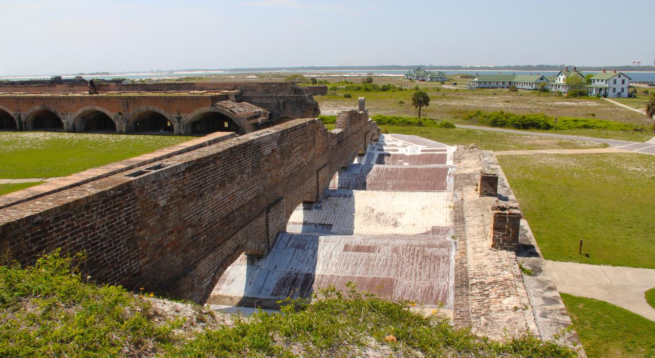 The historic Fort Pickens at Gulf Island National Seashore in Pensacola Beach, Florida