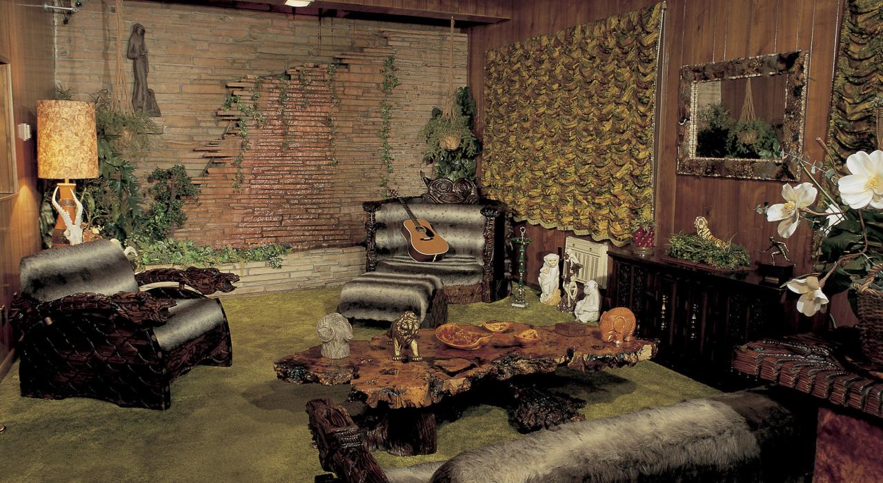The Jungle Room at Graceland in Memphis, Tennessee