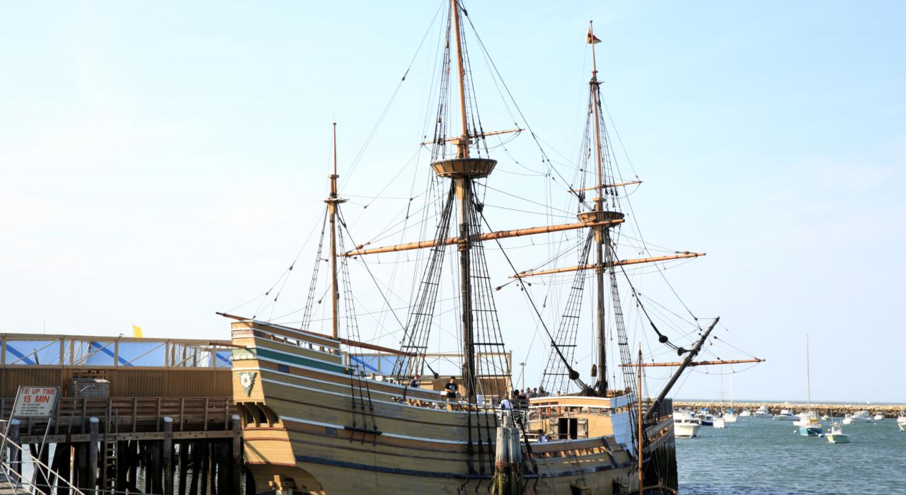Die Mayflower II in Plymouth, Massachusetts