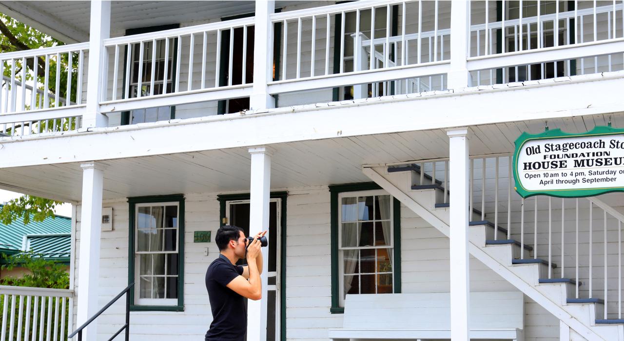 The historic Old Stagecoach Stop in Waynesville