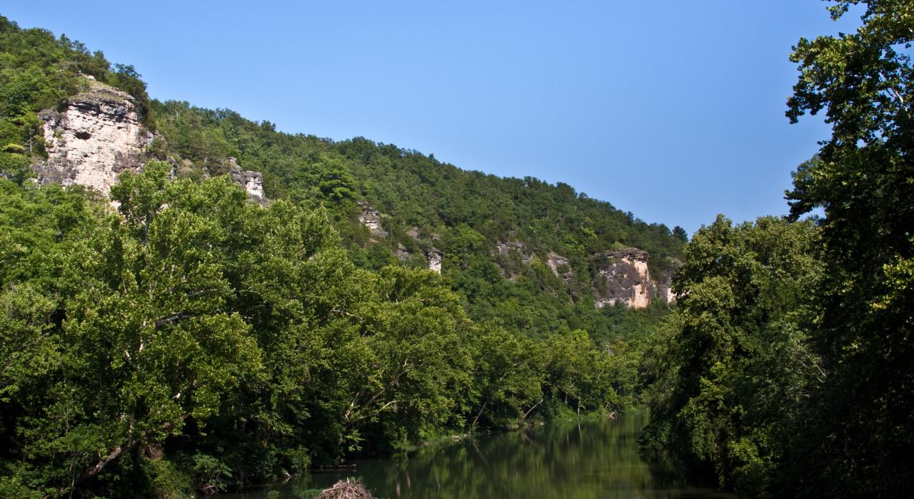 The Devils Elbow area of Big Piney River 