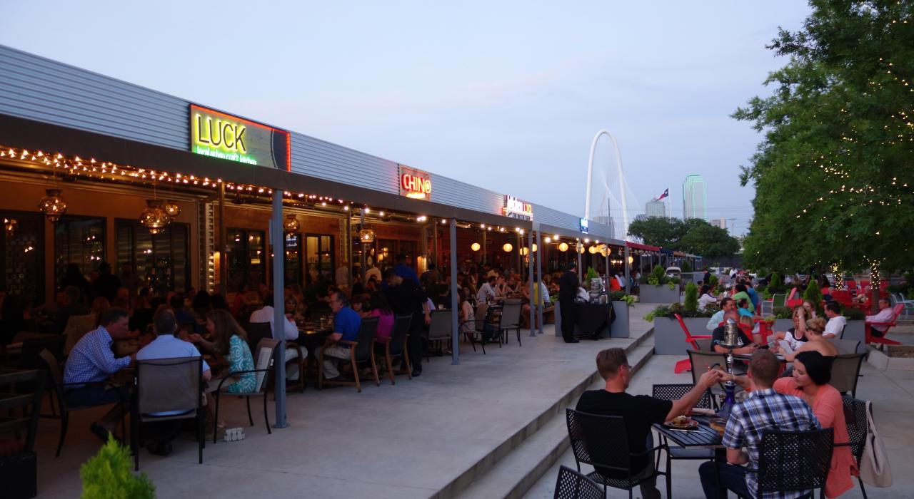 Dining at Trinity Groves in Dallas, Texas