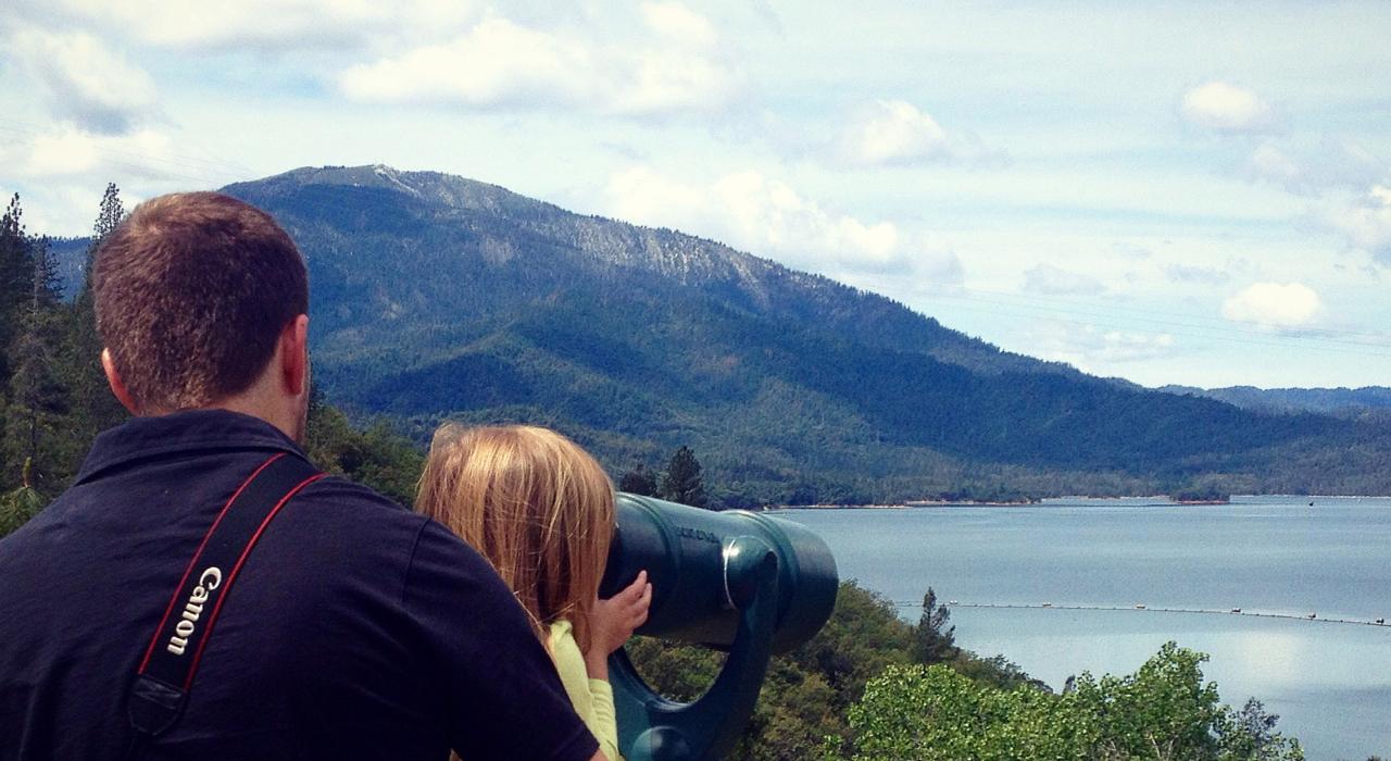 Taking in the scenery at the Whiskeytown Lake lookout