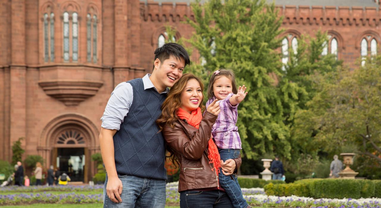 The Smithsonian Institution Building, or The Castle, in Washington, D.C.