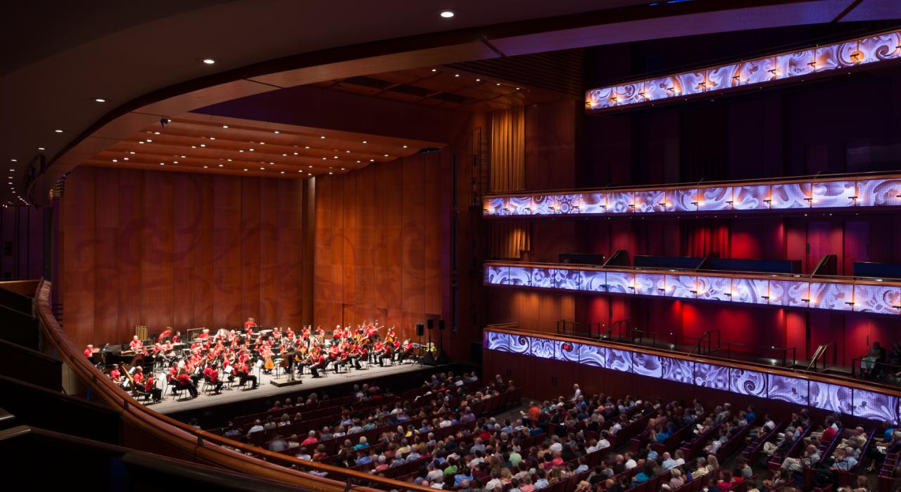 在德克萨斯州圣安东尼奥的托宾表演艺术中心欣赏演出