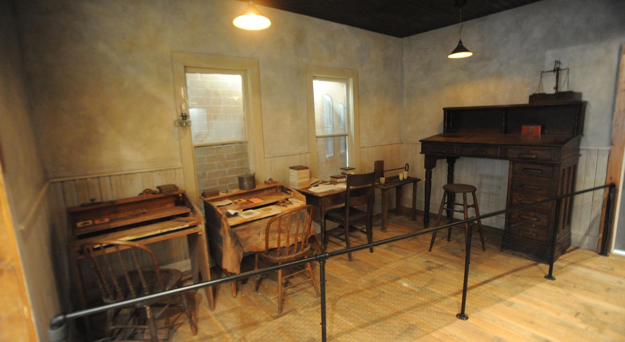 Historical exhibits at the Museum of the Gilding Arts