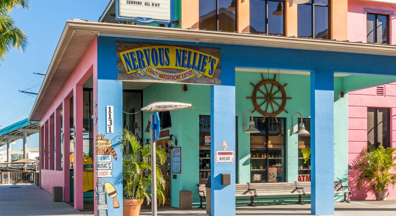 迈尔斯堡海滩上各种充满活力且风格独特的餐厅