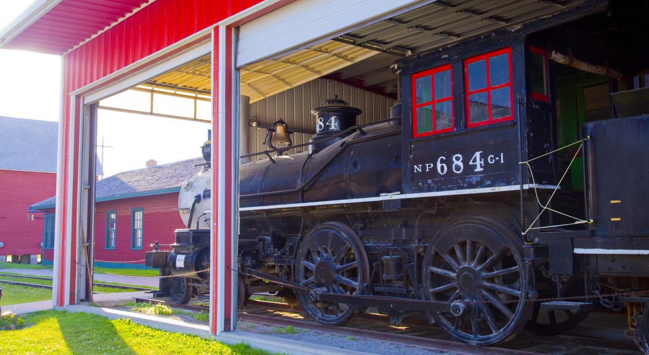 Bonanzaville 区展出的一列老火车