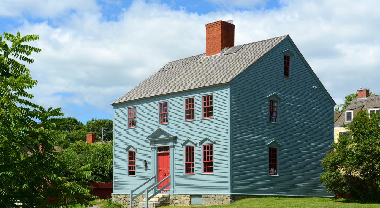 约建于 1750 年的 Wheelwright House 房舍是斯卓贝里班奇博物馆内的一部分