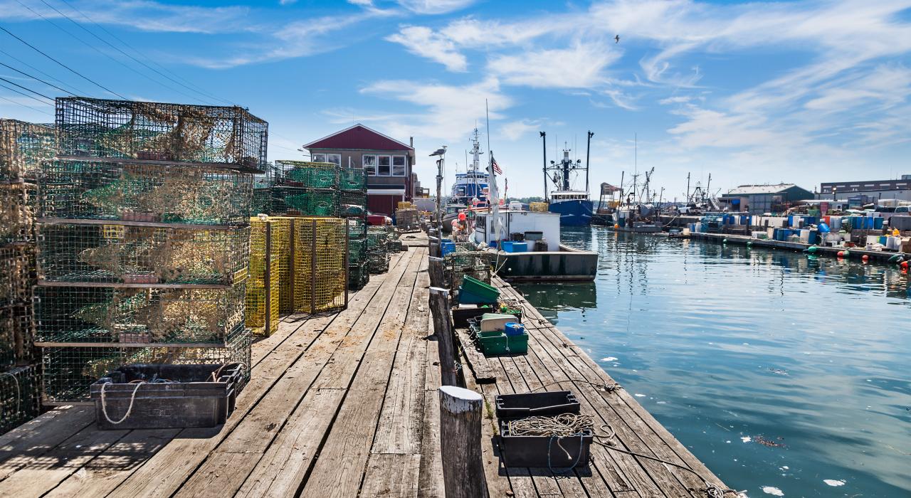 欣赏市中心海滨工作区的风景