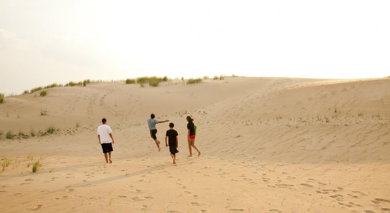 在骑师岭州立公园挑战美国东部最高的沙丘