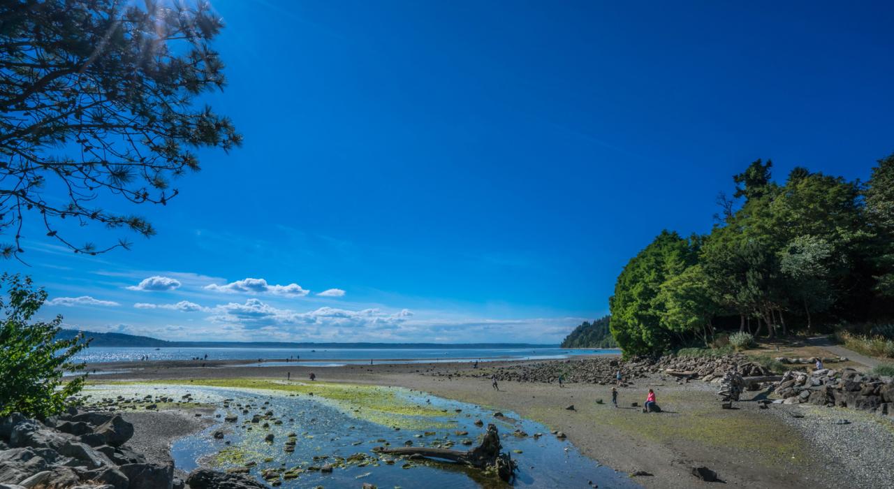 在得梅因海滩度过美好的一天