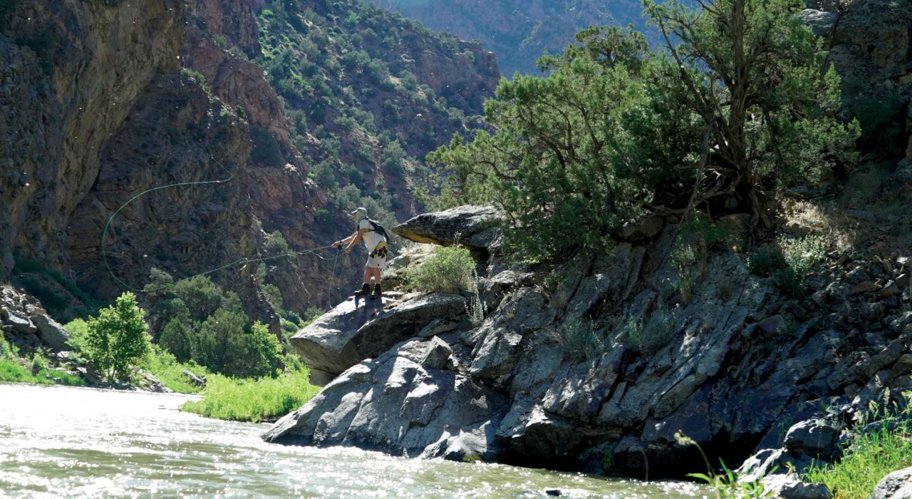 Pesca con caña en el Black Canyon National Park