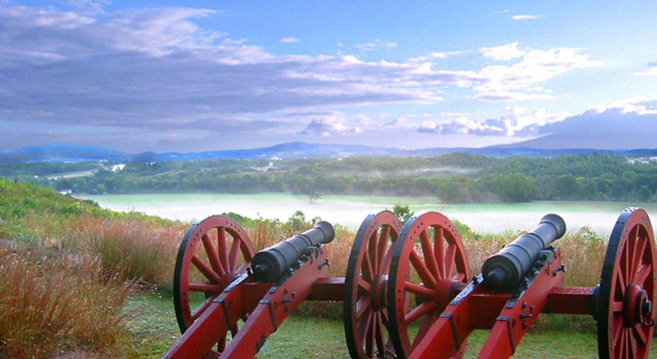 萨拉托加国家历史公园的加农炮