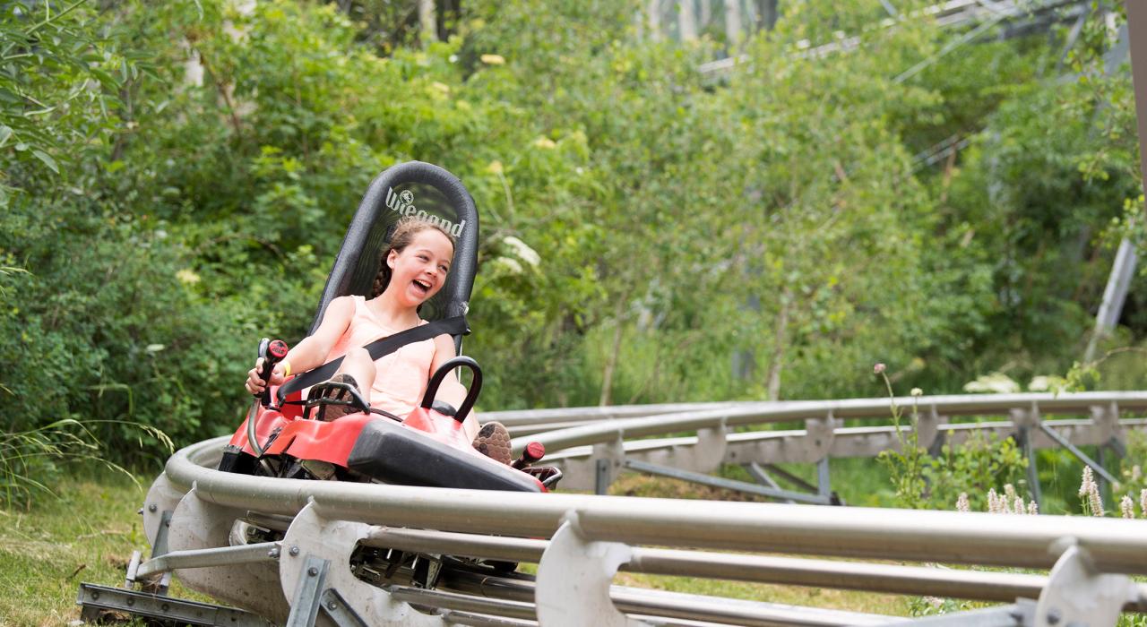 Thrilling ride down Park City Mountain aboard the Alpine Coaster