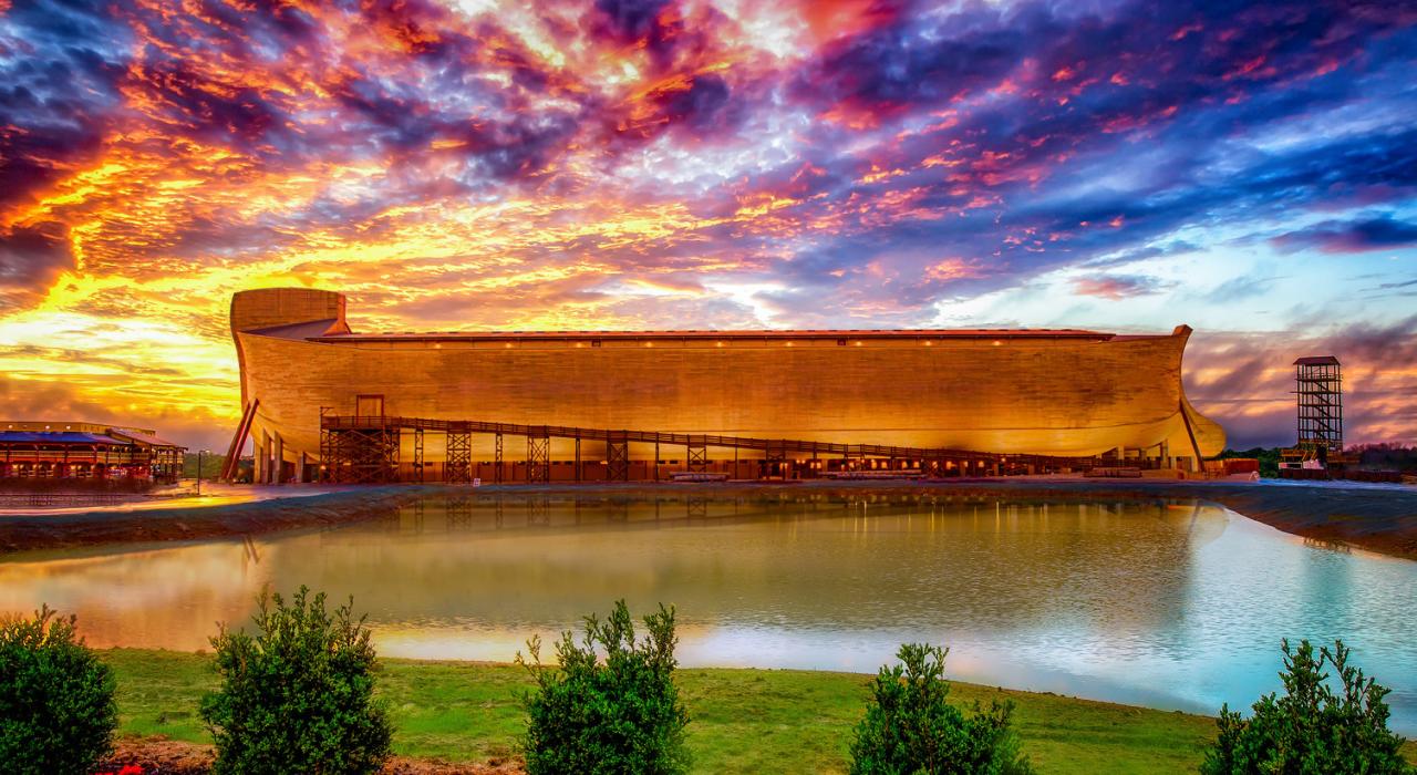 Ark Encounter 景点的日落美景