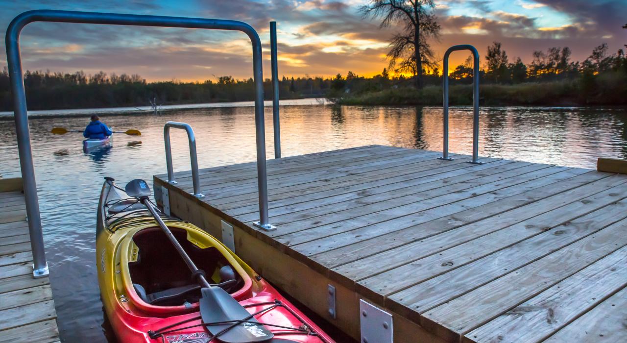 수세인트마리 보이저섬에 정착한 카약