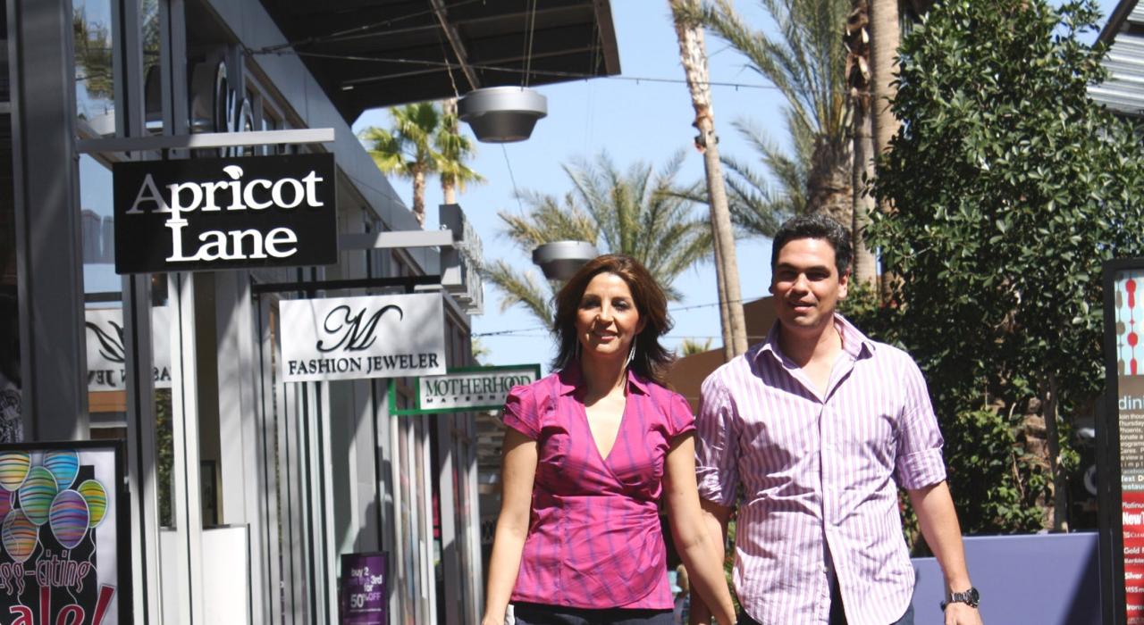 Shopping for bargains and local finds in one of the city's shopping districts