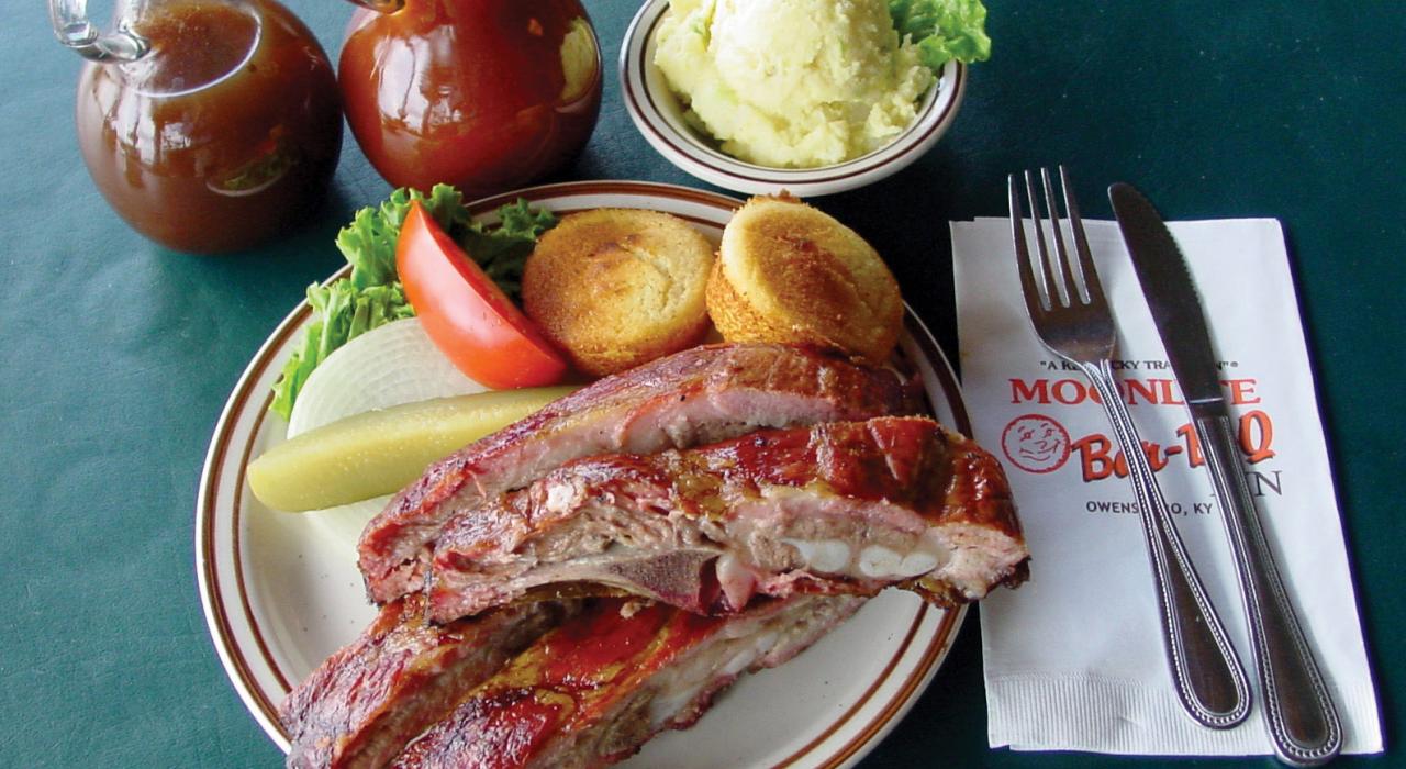 美味的肯塔基烤肋排