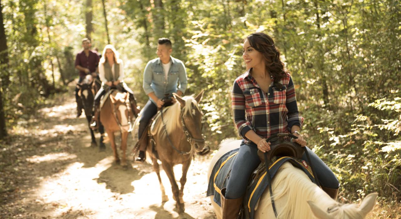 Ausritt auf den Naturpfaden im Gettysburg National Military Park