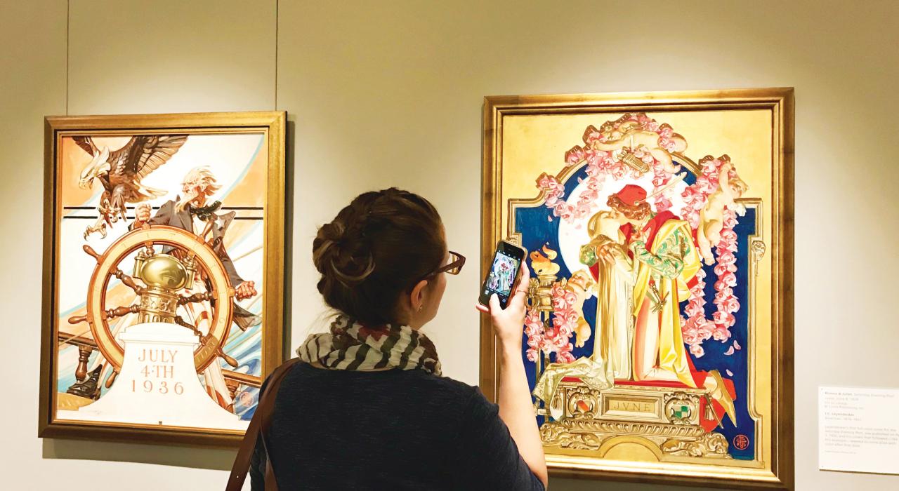 在哈金博物馆近距离欣赏各类艺术作品