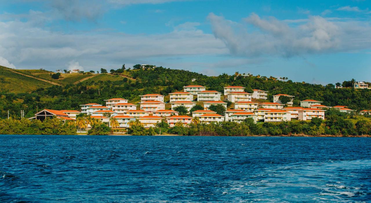 库莱布拉岛的度假屋楼群