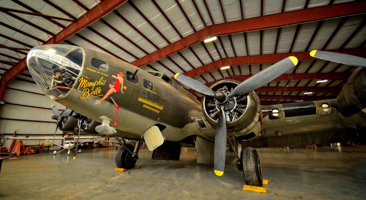 L’emblématique Boeing B-17F Memphis Belle, exposé au National Warplane Museum