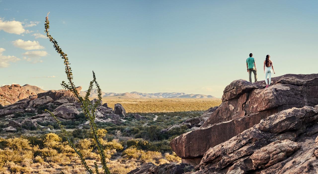 威克水槽州立公园和历史遗址理想的徒步和攀岩地形