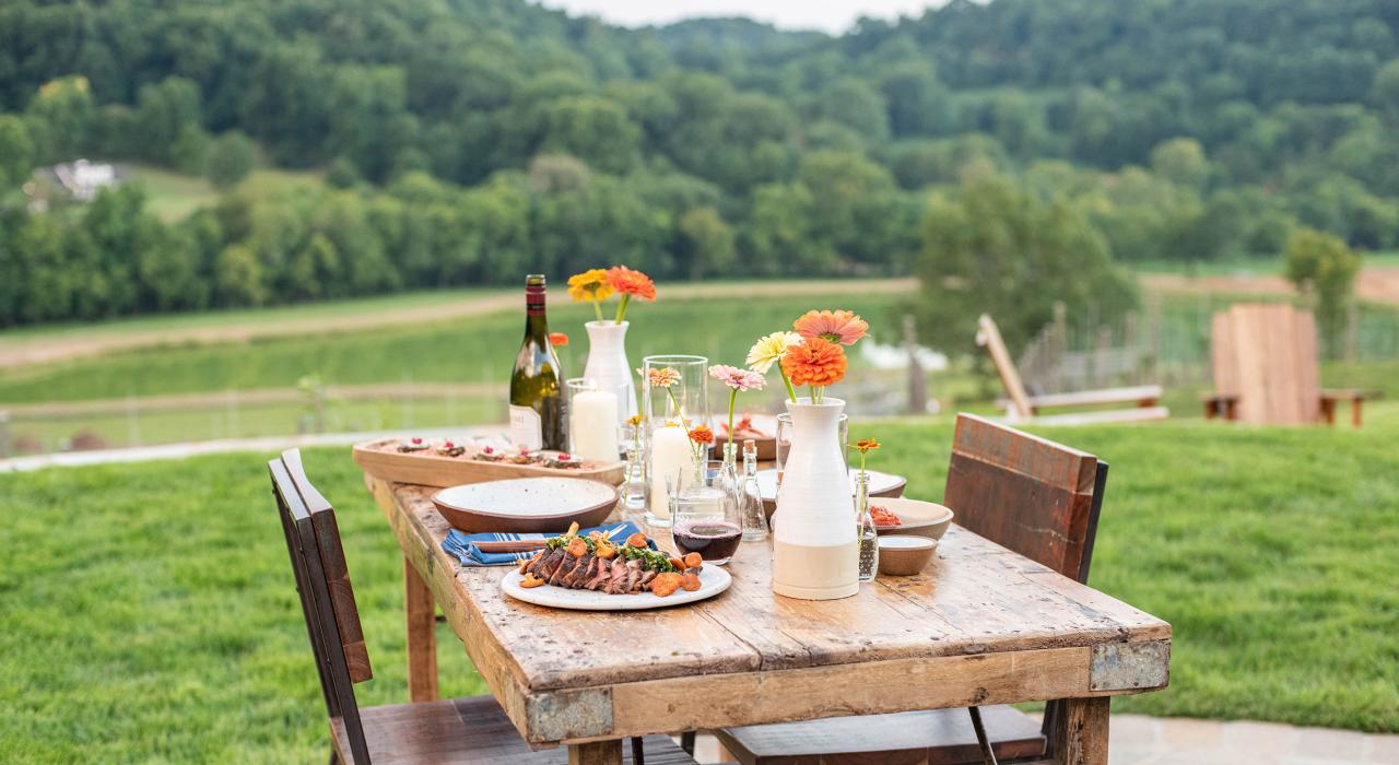 Southall Farm 豪华酒店和度假村提供新鲜的时令美食