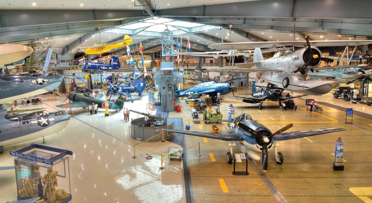 美国国家海军航空博物馆内令人震撼的精彩展品