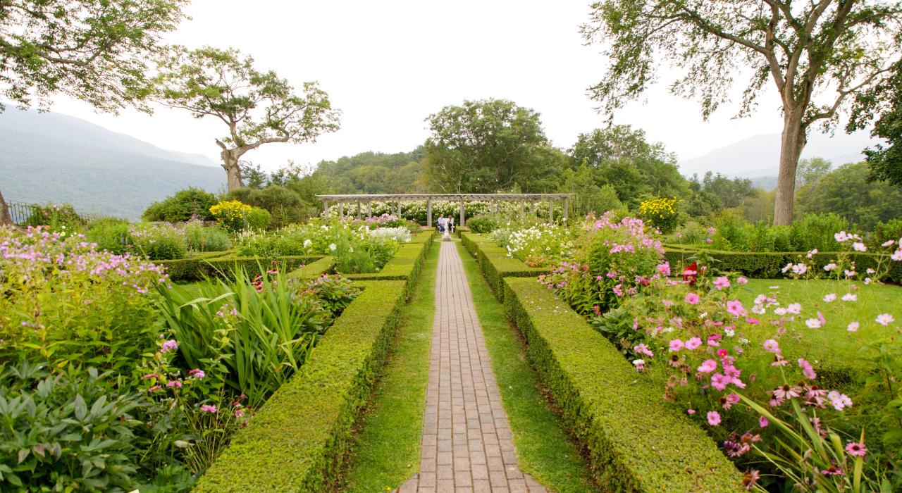 佛蒙特州曼彻斯特的林肯之家，希尔登的花园