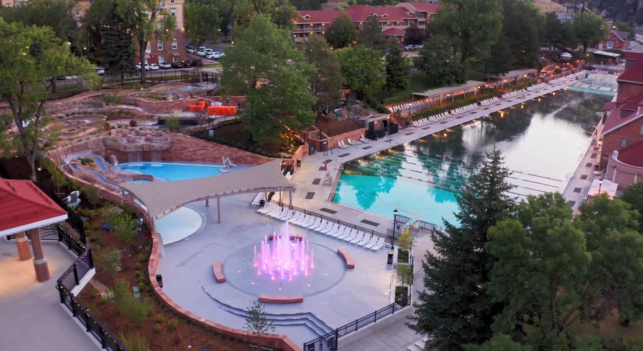 格伦伍德斯普林斯度假村的鸟瞰图