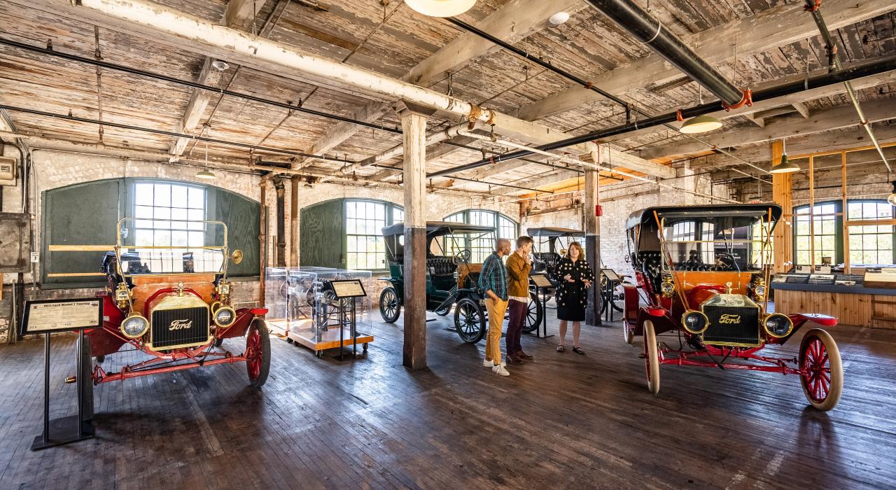 底特律福特皮格特博物馆展出的早期汽车