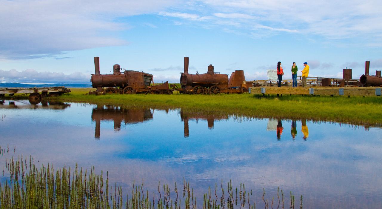 废弃火车头“无路可走的末班车”的景光