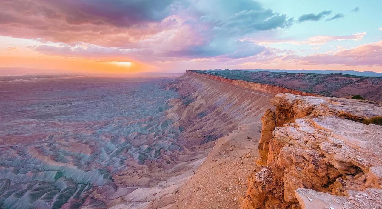 布克陡崖的日落风光