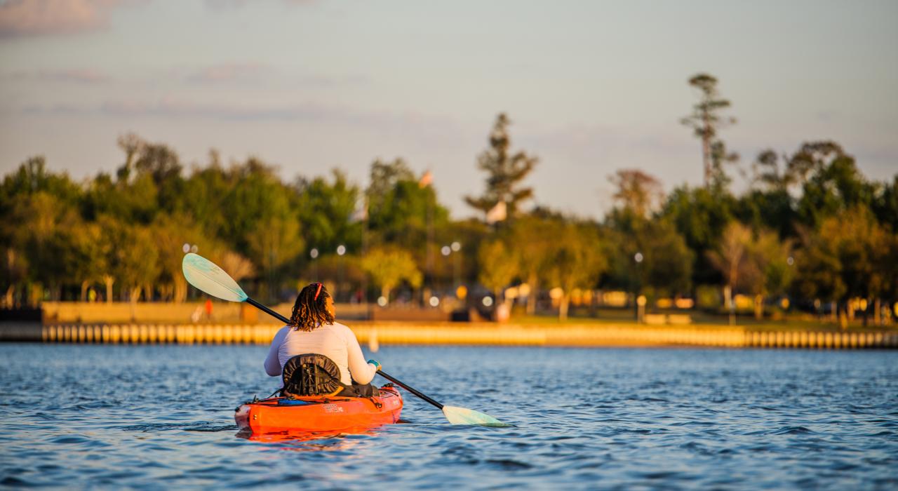 Kayaking in Lake Charles, Louisiana
