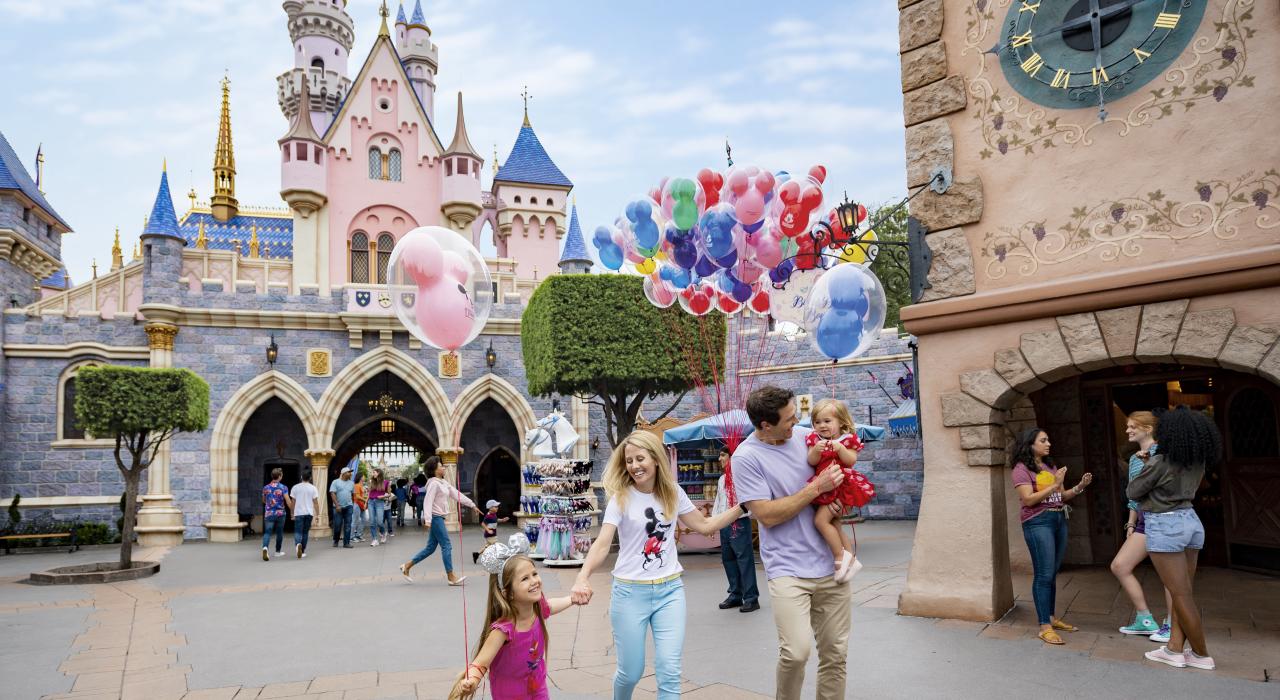 加利福尼亚州安纳海姆的迪士尼乐园的睡美人城堡