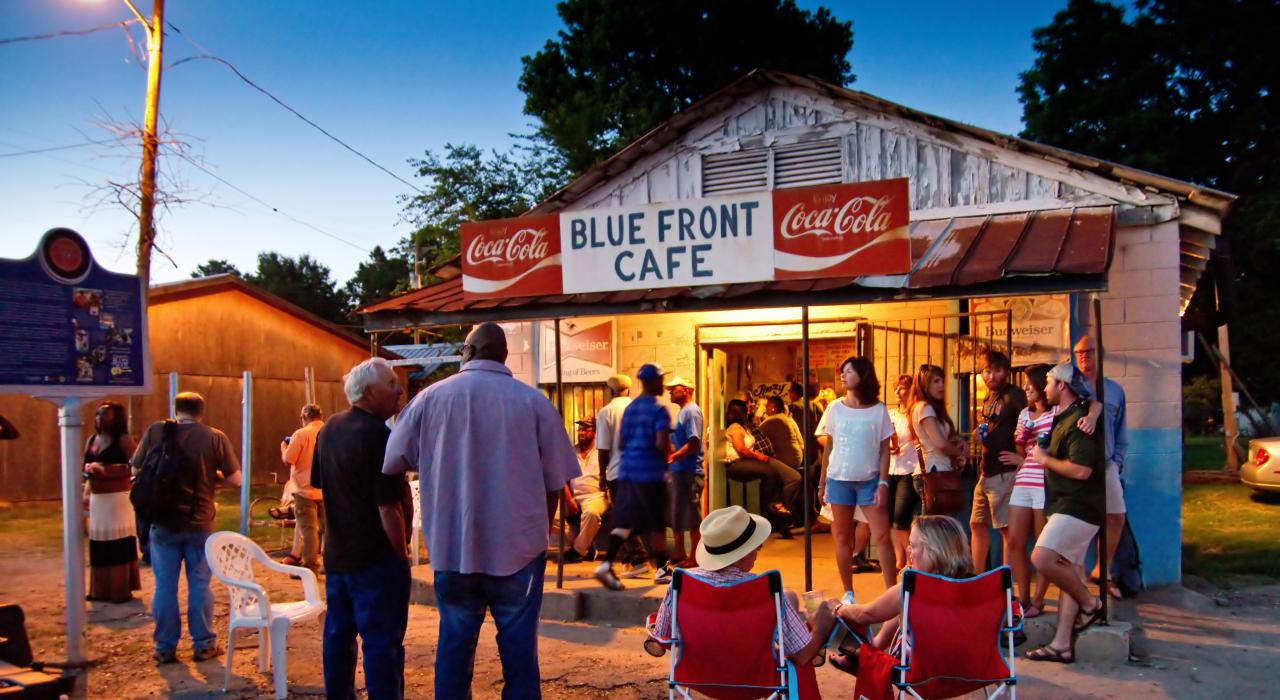 The historic Blue Front Café, Mississippi’s oldest continuously operating juke joint