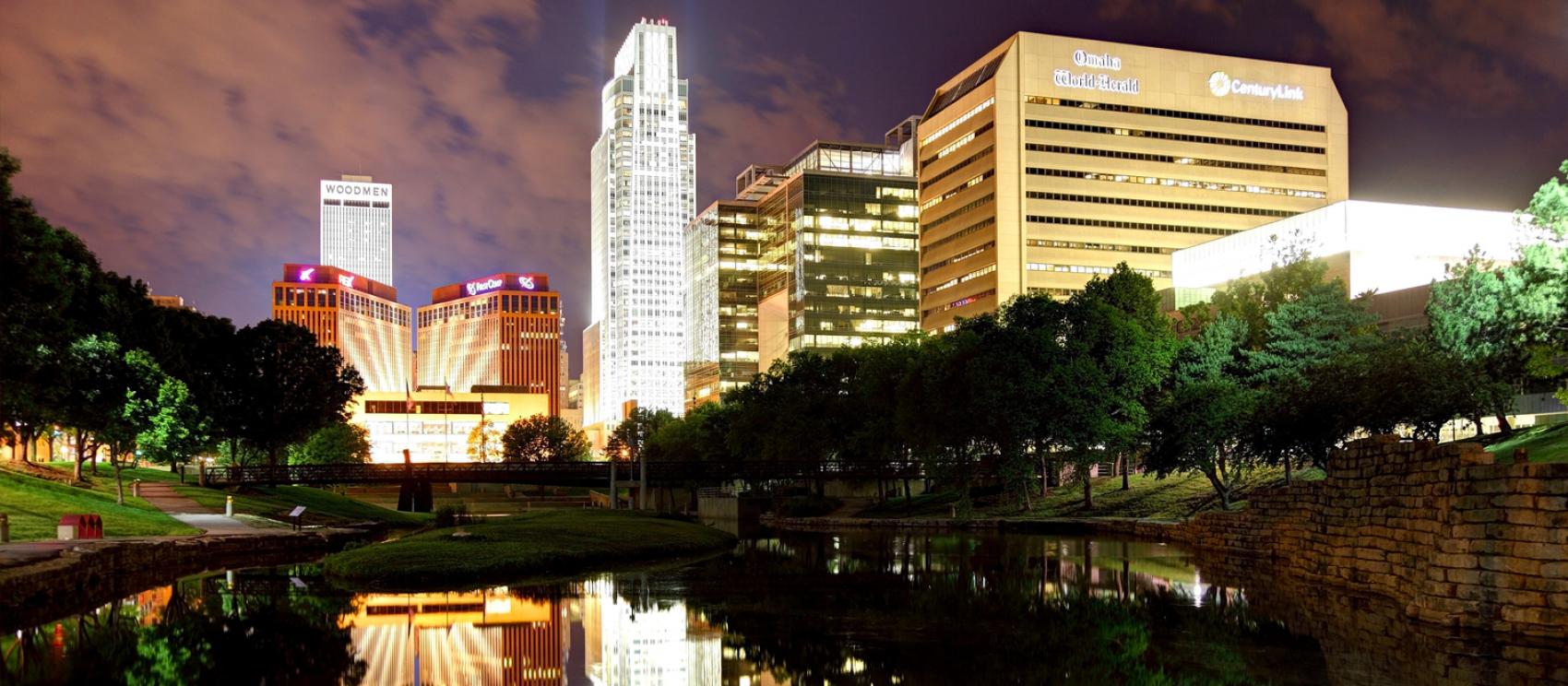 五光十色的奥马哈市中心