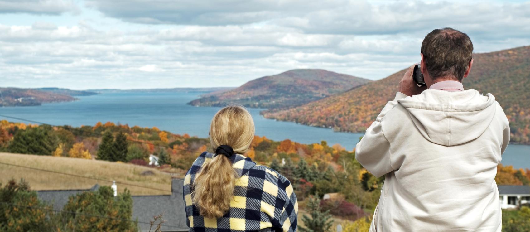Marveling at fall colors surrounding Canandaigua Lake in the Finger Lakes